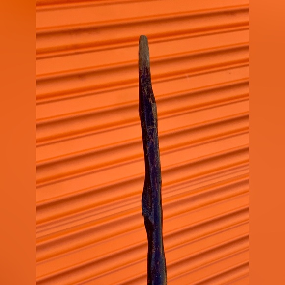 19th Century Antique Rustic Primitive Gnarly Twisted Root Branch Wood Cane - Picture 9 of 16